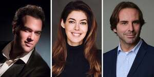 De gauche à droite : Jesse Mimeran, Audrey Tcherkoff, Cédric Torossian.