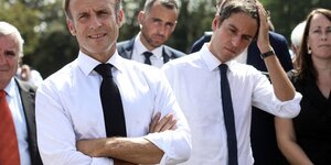 Emmanuel Macron et Gabriel Attal gagnent du terrain A droite