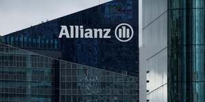 File photo: the logo of allianz se at la defense near paris