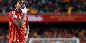 Lamine Yamal lors des quarts de finale de la Ligue des Nations contre l& 8217 Espagne.