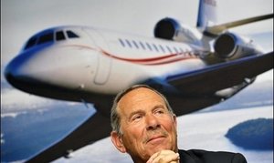 Le patron de Dassault Aviation, Charles Edelstenne, le 19 mai 2008 à Genève