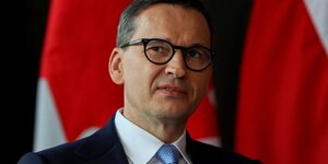 Le premier ministre polonais mateusz morawiecki