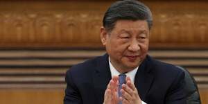 Le president chinois xi jinping a pekin