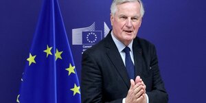 Michel Barnier ce 13 novembre  Bruxelles.