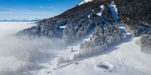 Station de ski associative Saint Hilaire du Touvet par drone