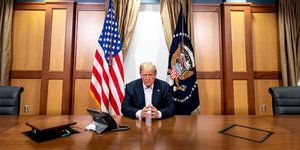 Trump annonce qu'il quittera l'hopital a 22h30 gmt