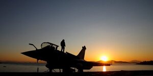 Un avion de combat rafale