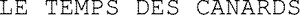 LE TEMPS DES CANARDS_logo