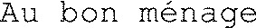 Au bon ménage_logo