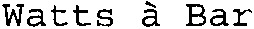 Watts à Bar_logo