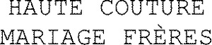 HAUTE COUTURE MARIAGE FRÈRES_logo