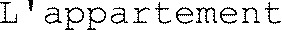 L'appartement_logo