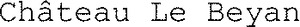 Château Le Beyan_logo