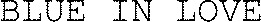 BLUE IN LOVE_logo