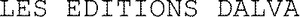 LES EDITIONS DALVA_logo