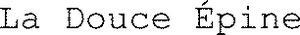 La Douce Épine_logo