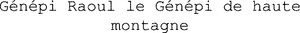 Génépi Raoul le Génépi de haute montagne_logo